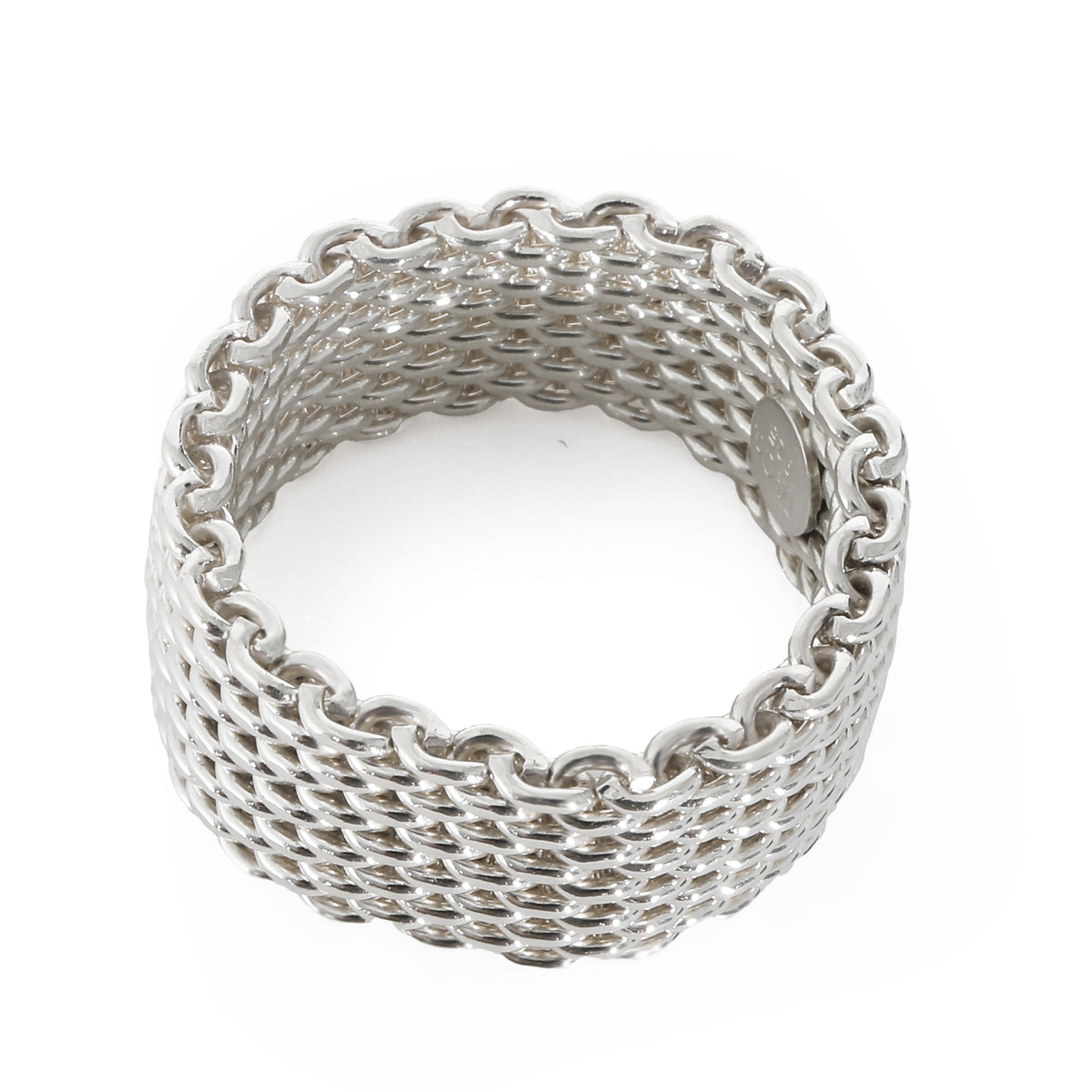 Tiffany & Co. Somerset Mesh Ring in Sterling Silver