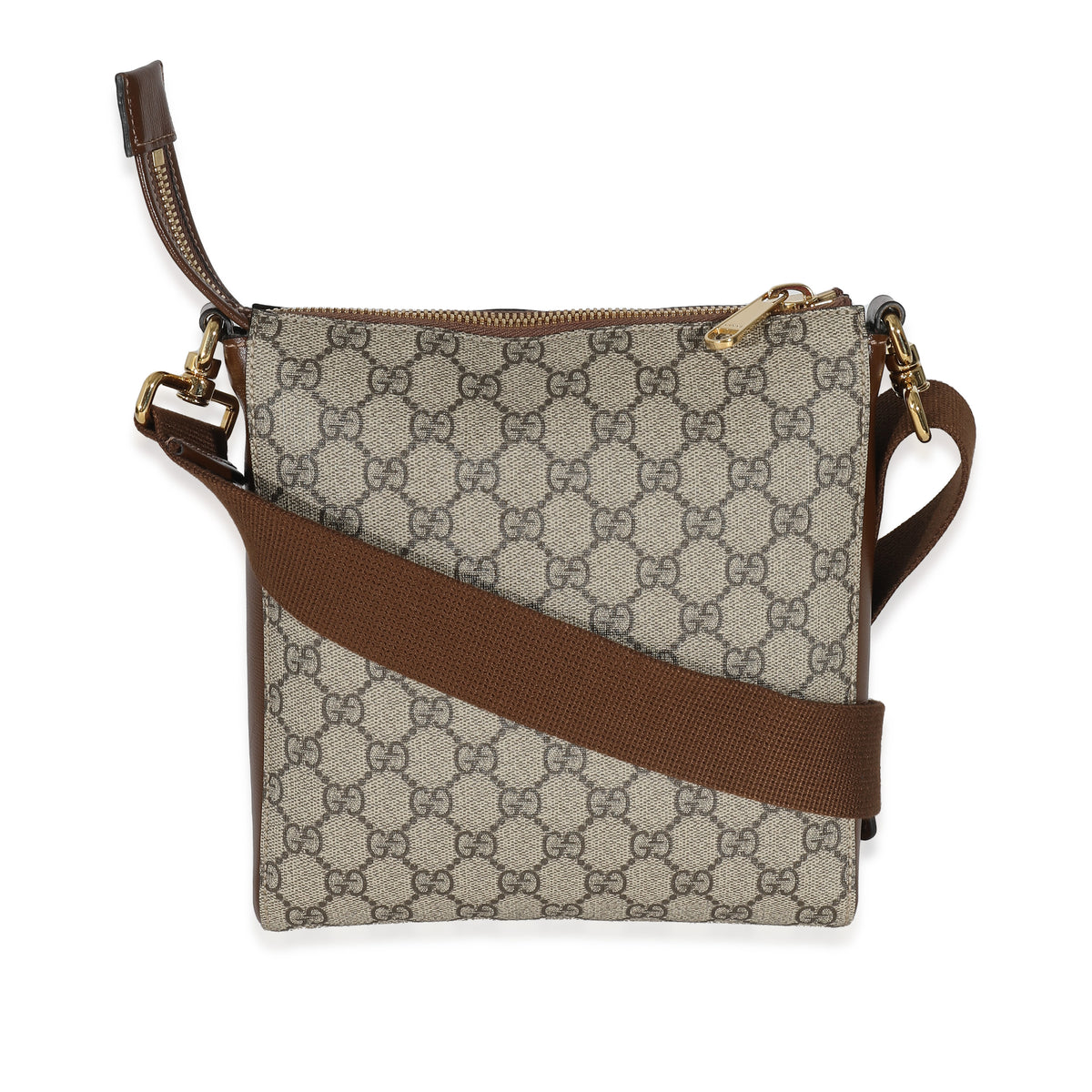 Gucci Brown GG Supreme Canvas Messenger Bag