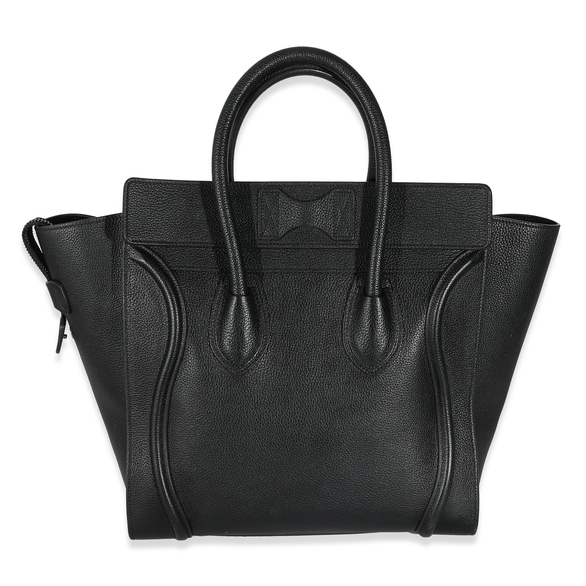 Celine Black Drummed Calfskin Mini Luggage