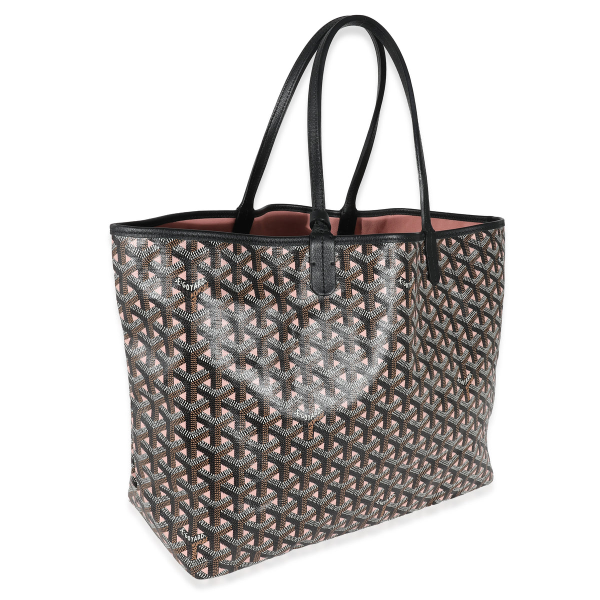 Goyard Black Pink Goyardine Canvas Claire Voie Saint Louis PM