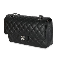 Chanel Black Quilted Caviar Medium Classic Double Flap Bag