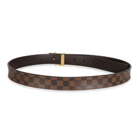 Louis Vuitton Damier Ebene Canvas 25mm LV Initiales Belt 80/32