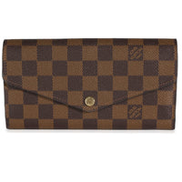 Louis Vuitton Damier Ebene Canvas Sarah Wallet