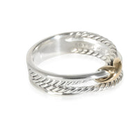 David Yurman Crossover Ring in 18k Yellow Gold/Sterling Silver