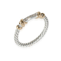 David Yurman Petite Helena Ring in 18k Yellow Gold/Sterling Silver