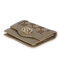 Gucci Gold Beige GG Canvas Sukey Card Case