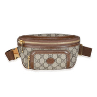 Gucci Beige GG Supreme Canvas Interlocking G Belt Bag