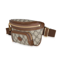 Gucci Beige GG Supreme Canvas Interlocking G Belt Bag