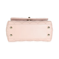 Chanel 21A Light Pink Quilted Caviar Mini Coco Top Handle