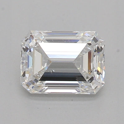Certified 0.78 Ct Emerald cut F SI1 Loose Diamond