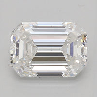 Emerald Cut Diamond Engagement Ring in 18K White Gold D VS2 1.18 CTW