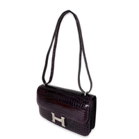 Hermes Amethyst Crocodile Niloticus Constance Elan 25 PHW