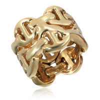 Hoorsenbuhs Sacred Double Classic Tri-Link in 18k Yellow Gold 0.05 CTW