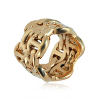 Hoorsenbuhs Sacred Double Classic Tri-Link in 18k Yellow Gold 0.05 CTW