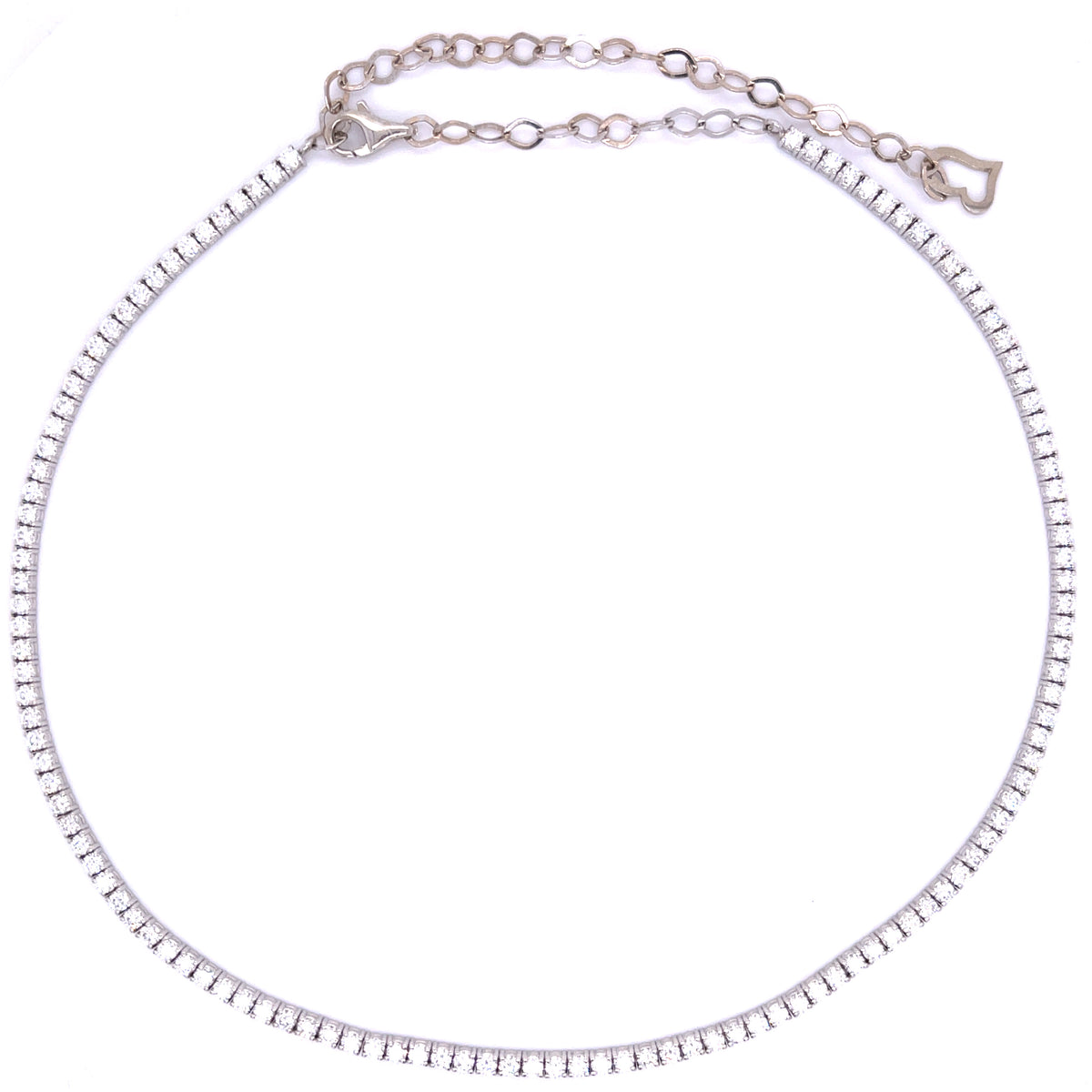 Diamond Tennis Necklace or Double Wrap Bracelet in 14K White Gold (2.75 CTW)