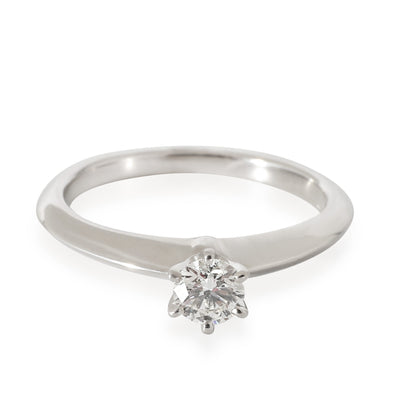 Tiffany & Co.  Solitaire Diamond Engagement Ring in Platinum I VVS1 0.22 CTW