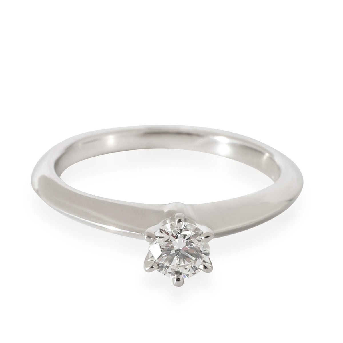 Tiffany & Co.  Solitaire Diamond Engagement Ring in Platinum I VVS1 0.22 CTW