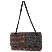 Chanel Multicolor Tweed Medium Classic Double Flap Bag