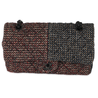 Chanel Multicolor Tweed Medium Classic Double Flap Bag