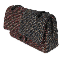 Chanel Multicolor Tweed Medium Classic Double Flap Bag