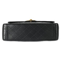 Chanel Black Quilted Lambskin Maxi Single Flap Bag