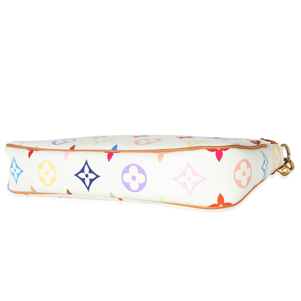 Louis Vuitton White Multicolor Canvas Pochette Accessories