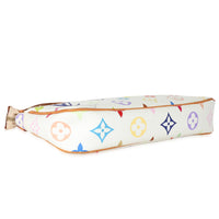 Louis Vuitton White Multicolor Canvas Pochette Accessories