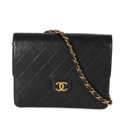 Chanel Vintage Black Lambskin Mini Flap Bag