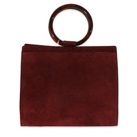 Chanel Red Suede Ring Top Handle Bag