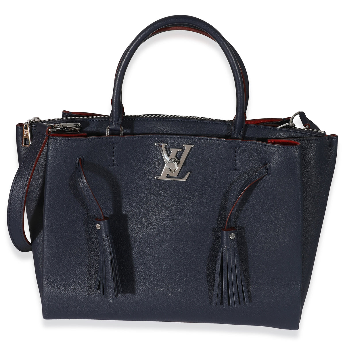 Louis Vuitton Calfskin Marine Rouge Lockmeto Tote