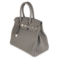 Hermès Gris Etain Togo Birkin 30 PHW