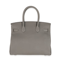 Hermès Gris Etain Togo Birkin 30 PHW